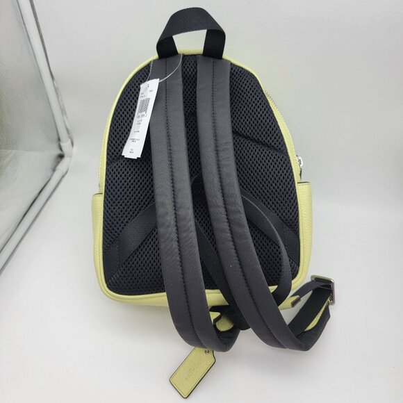 Coach Mini Court Backpack C8603 Pale Lime - Picture 2 of 9
